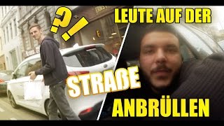 Canbroke Leute Auf Der Straße Anbrüllen D