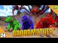 Eu ENFRENTEI a BROODMOTHER no ARK MOBILE 2.0 com @ViniplayDinos e @Srvegas1 - EP 24
