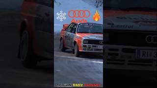 Audi Quattro on Snow / Brutal 5-cylinder sound #rally #audi #quattro #5cylinder #austria