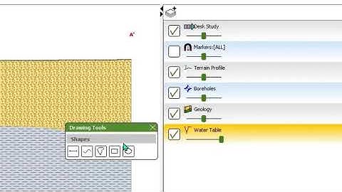 Adding a Water Table to a Cross-Section in Groundhog Professional