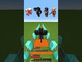 Wither vs Pigman vs Villager Lava Parkour #minecraft #challenge #shorts