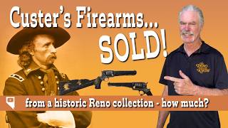 What did historic firearms that belonged to General Custer sell for at auction near Reno, Nevada?