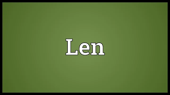 Len Meaning