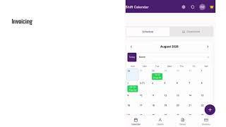 Scribe in action - Invoicing