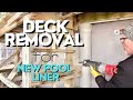 P00L DECK REMOVAL (TEAR DOWN) FOR NEW LINER INSTALL
