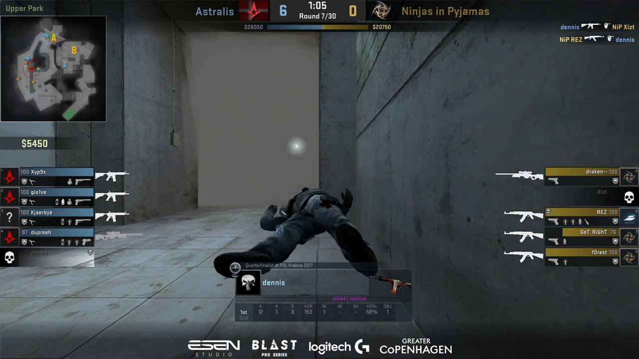 CS:GO Astralis vs NiP REZ INSANE TRIPLE KILL ENTRY! REZ CRAZY VAC SHOTS ...