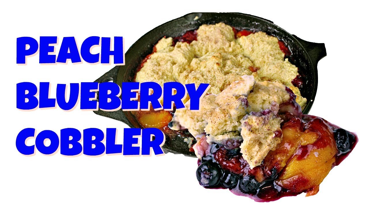 Vegan Peach Blueberry Cobbler Recipe || Gretchen's Vegan Bakery