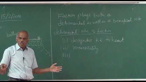 Engineering Mechanics Lecture No- 18 Beneficial and Detrimental effects of friction, ladder problem