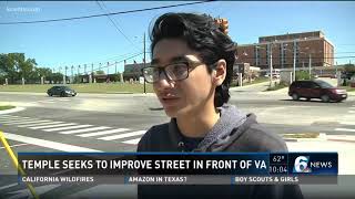 Temple seeks to improve street in front of VA