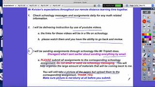 Remote Learning Expectations