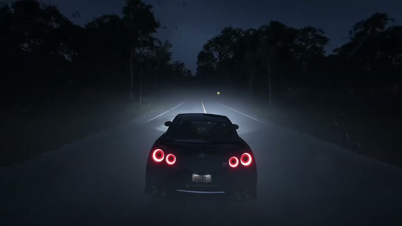 Relaxing Rainy Night Drive with Nissan GT-R 🌙 | Forza Horizon 5 4K