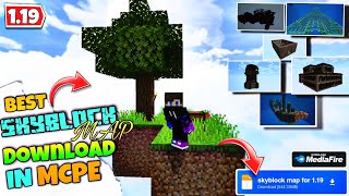 Minecraft New skyblock Map For 1.19 || Best Skyblock Map For  Mcpe