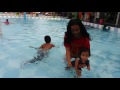 Abang gozi dek anya dan ayuk hani berenang di kolam hidayatullah 17 oktober 2016