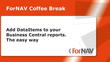 Add DataItems to your Business Central reports. The easy way.