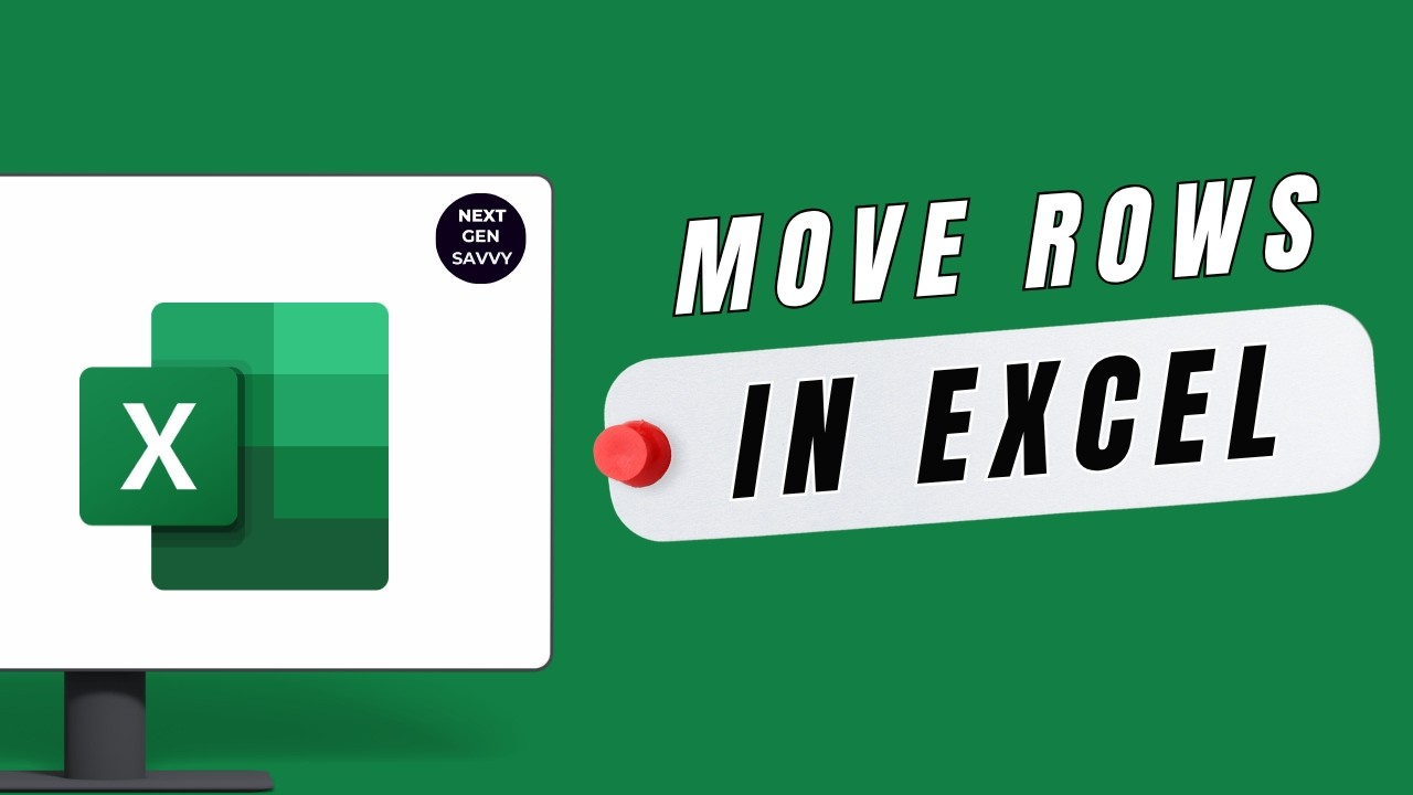 Moving Excel Rows How to Move Rows in Excel (The Easiest Way) - YouTube