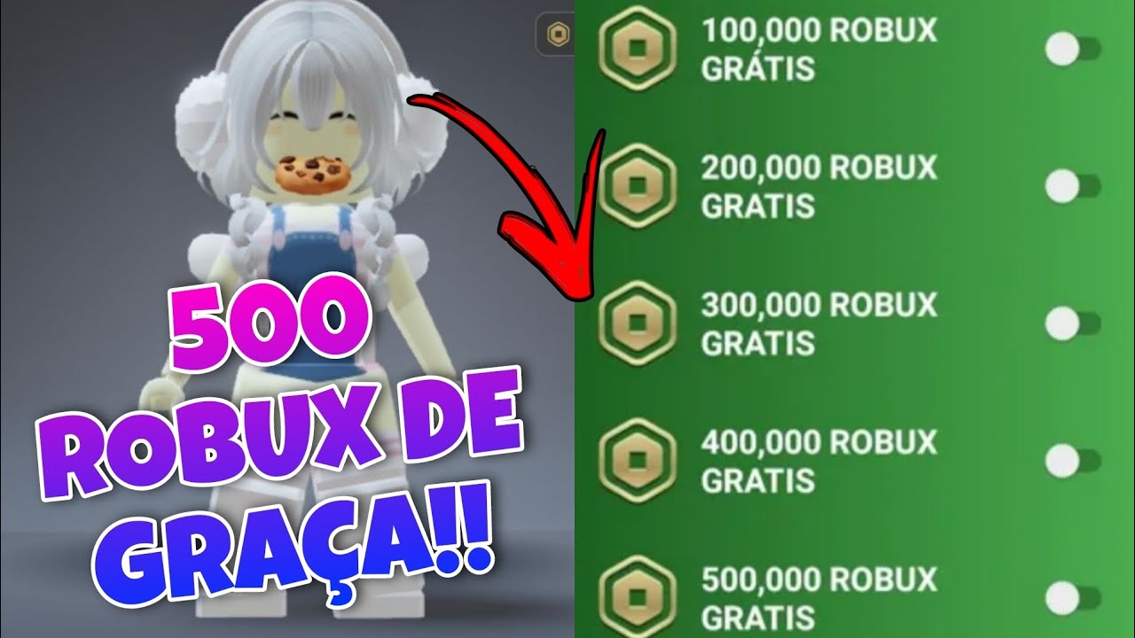 como ganhar 500 robux de graca