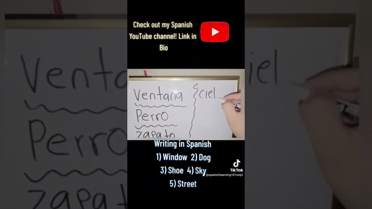 Writing in Spanish Part 2 #spanish #language #foryou #espa&ntilde;ol #explorepage #bilingual #education