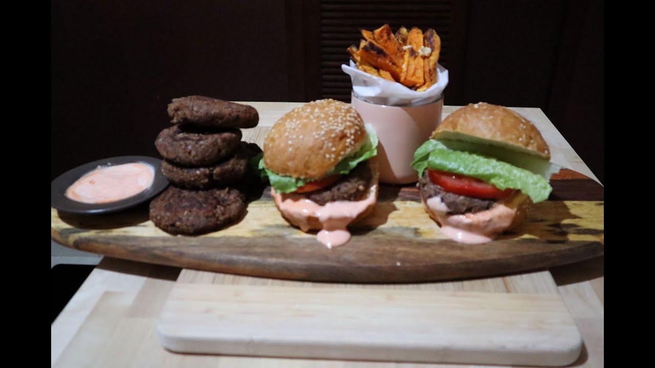 Bulgur Wheat and ٌRed Kidney beans Burgers هامبورجر نباتي YouTube