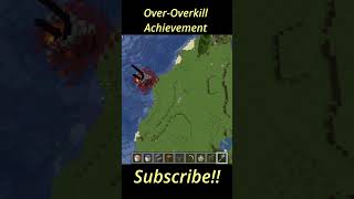 How to get overkill achievement in minecraft #minecraft