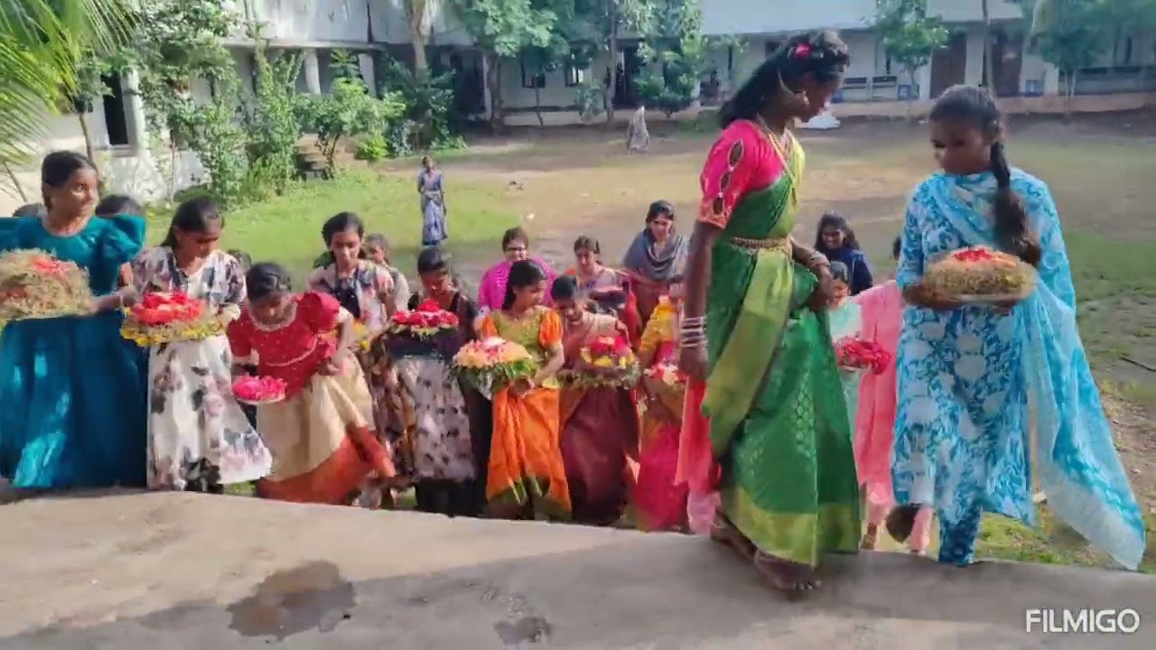 Bathukamma 2025@PMSHRI TGMS KASIPET 