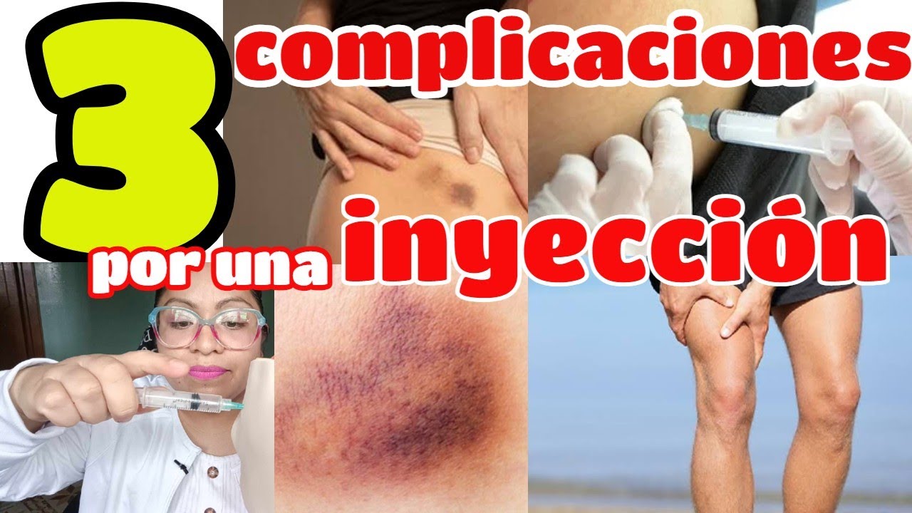 Inyectarse 🔴3 COMPLICACIONES por una INYECCIÓN