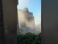 Part of building FALL moments after gas explosion of Bronx building #shorts