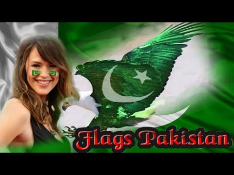 Flagge Pakistans, Geschichtsflagge Pakistani, Flagge Pakistan, Nationalflagge Pakistans,  Pakistans