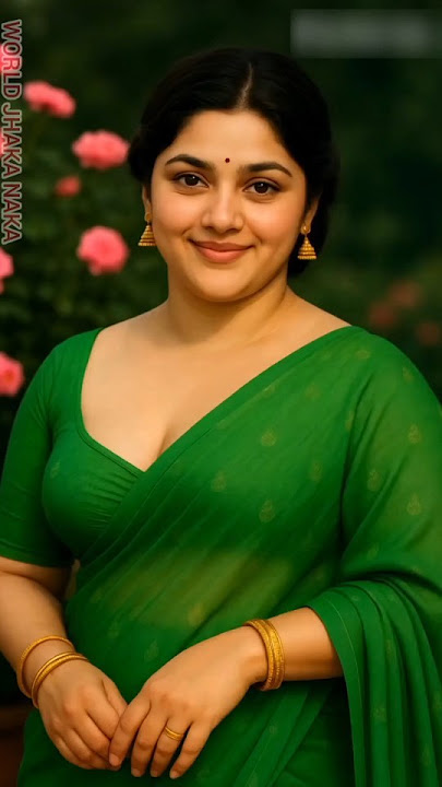 Bumbai ki Ranu/ AI Pixel/ indian Model Jhaka Naka/ Green Saree #ai #love #saree #shorts #indian