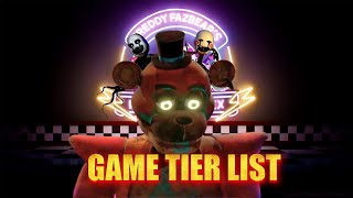 : FNAF Game Tier List