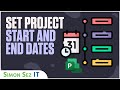 Microsoft Project for Web - Set Project Start and End Dates