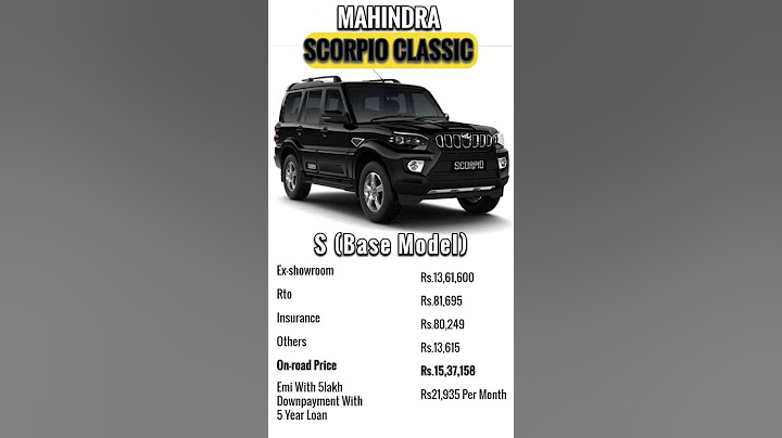 Black beauty Scorpio classic on road price in Gujrat in sep 2024 up to Rs.150000 discount available