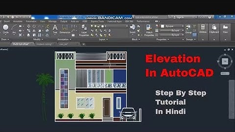 COMPLETE ELEVATION IN AUTOCAD FOR BEGINNER l HINDI TUTORIAL #civilarchitect