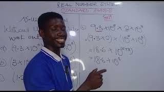 How to multiple standard form numbers without using calculator