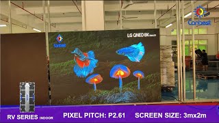 RV Series P2.6 Indoor Stage Rental LED Video Wall Aging Test —Canbest RV261