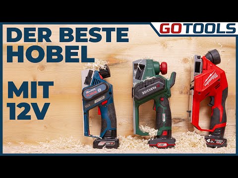 Bosch Akku-Hobel GHO 12V-20 mit 2x 3,0 Ah Akkus + Ladegerät in L-Boxx Gr. 2