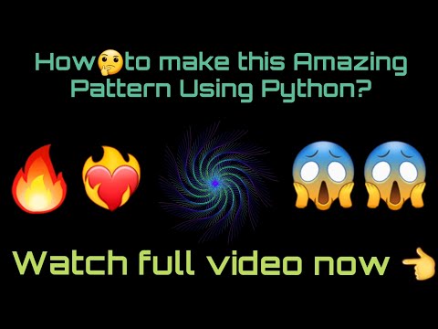 Python's Radiant Spirals🔥: A Kaleidoscope of Colors #coding  #PythonSpirals #kaleidoscopeart #python