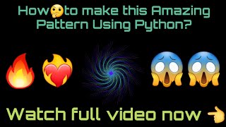 Python's Radiant Spirals🔥: A Kaleidoscope of Colors #coding  #PythonSpirals #kaleidoscopeart #python