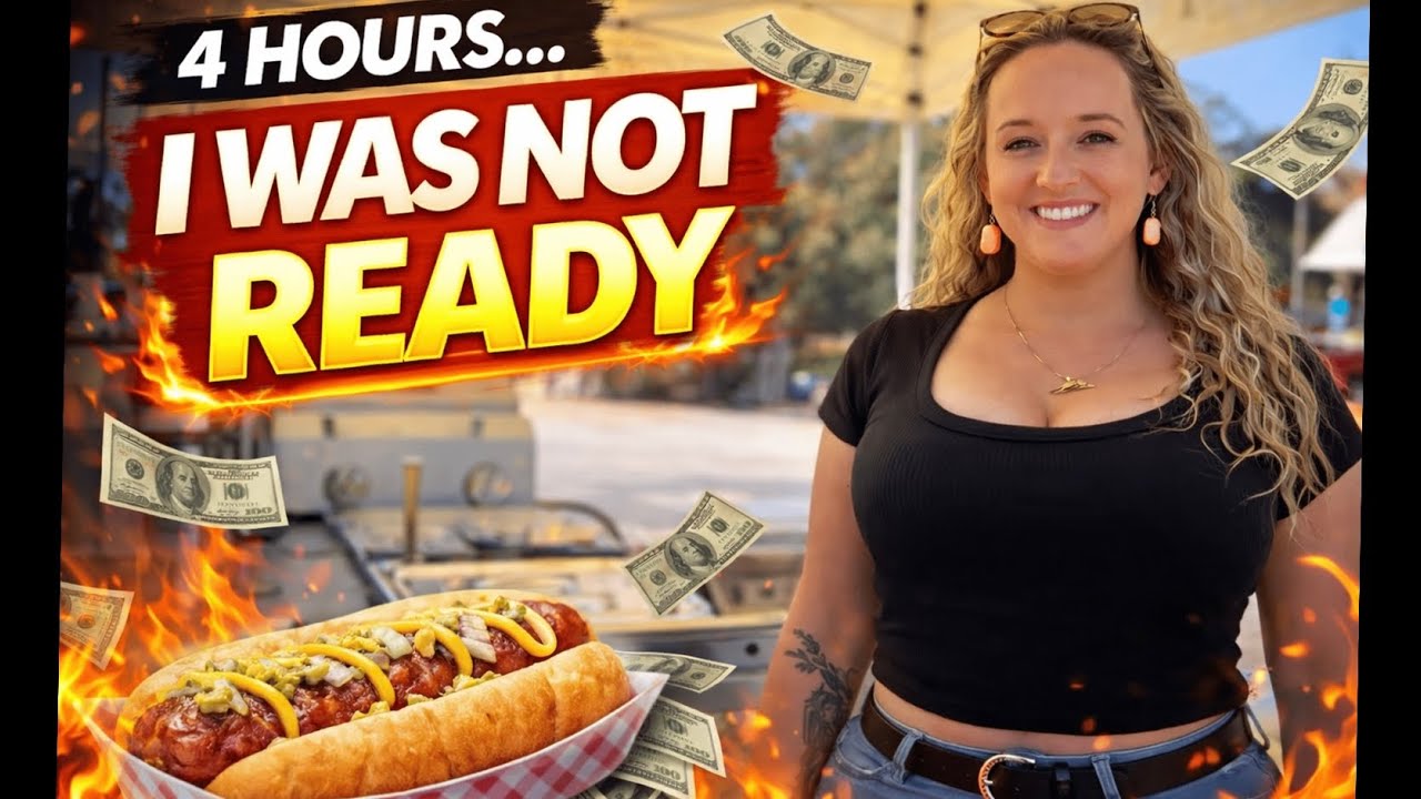 4 Hours on the Hot Dog Cart… I Was NOT Ready for This 🌭🔥