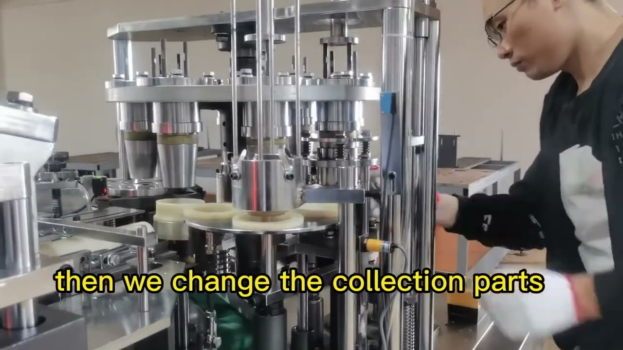 step 3 # install on new paper cup mold on paper cup machine