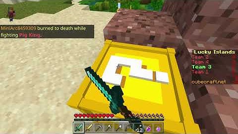 Lucky block skywars Cubecraft