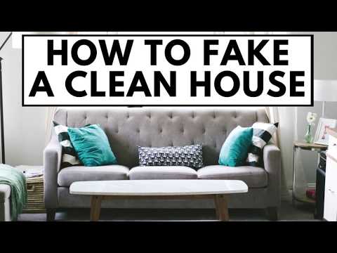 How to Fake a Clean House for Guests - Fast Cleaning Tips
