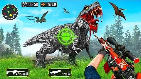 Dinosaur Hunter 3D Game | Best Dinosaur Survival Game – Android Gameplay