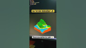 ISO Terrain Animation | JavaScript #htmlcss #js #htmlanimation #shorts