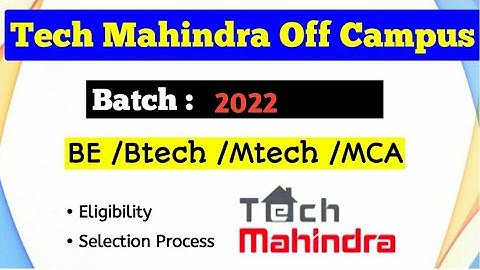 Tech Mahindra Off Campus Drive 2022 || Chandan Patel