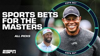 ALL THINGS betting on The Masters ⛳️ Tiger Woods, Jon Rahm and MORE 🤑 | ESPN BET Live screenshot 5