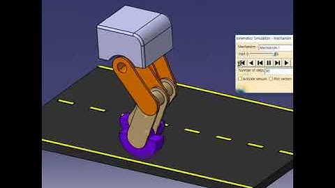 Walking Robot with CATIA Knowledgeware