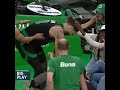 This fan got to hug Jayson Tatum when he fell out of bounds 😂