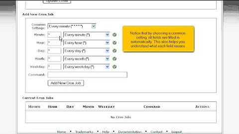Hostsary.com Cpanel Video - How to setup a cron job in cPanel