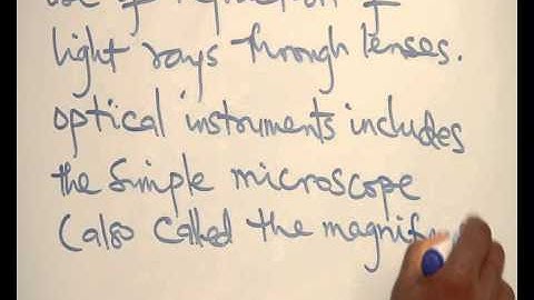 OPTICAL INSTRUMENTS PART 1