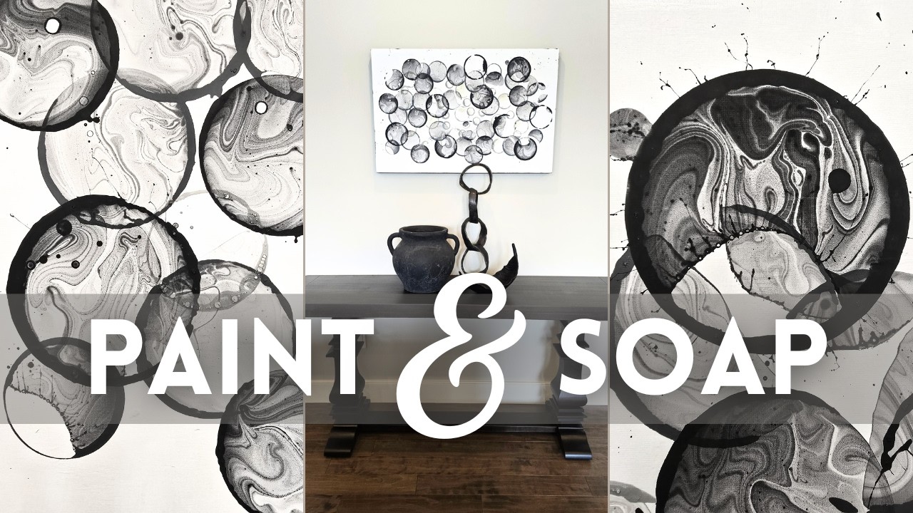 DIY  Soap Painting | No-Skill DIY Canvas Art | Easy Art Project | Budget Decor